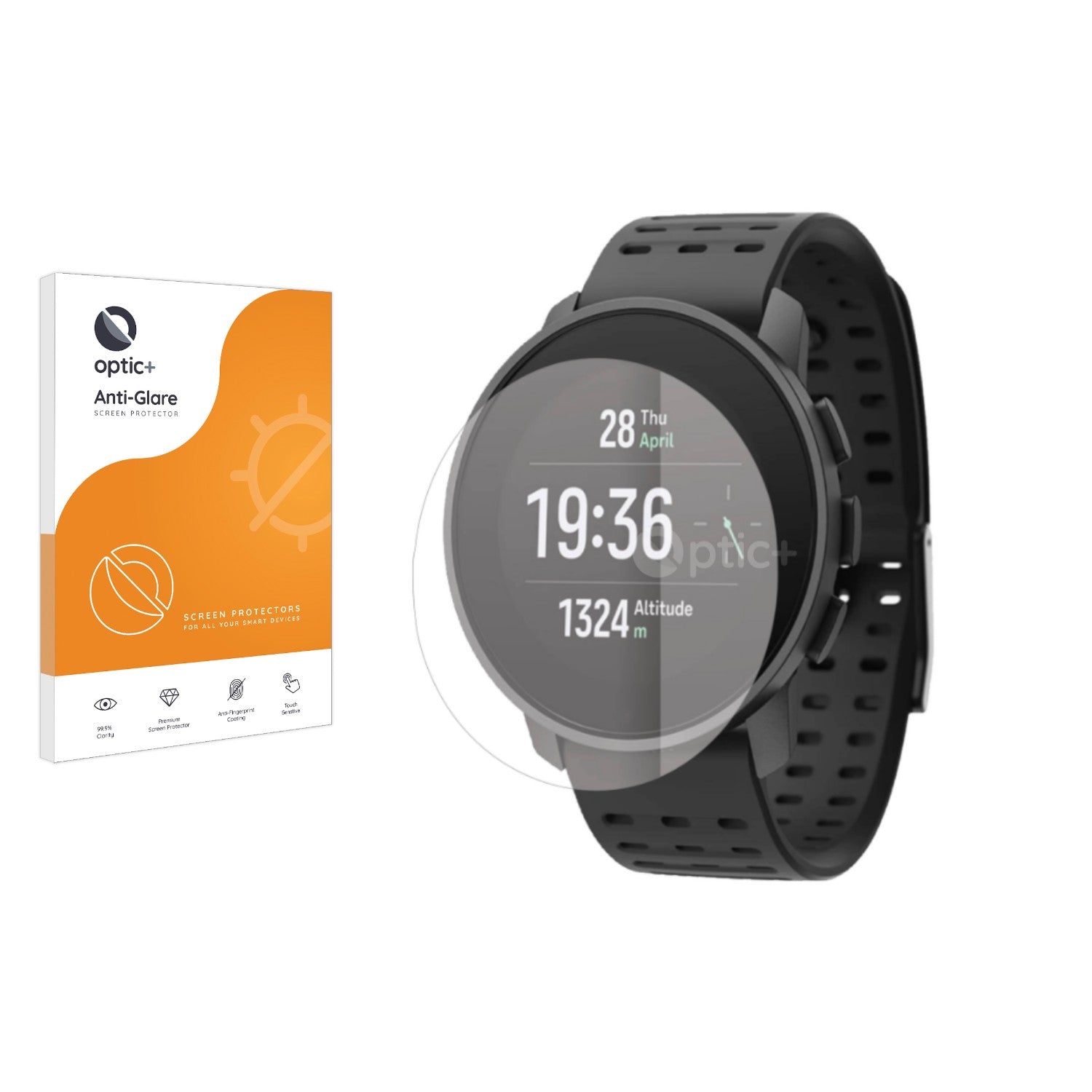 Pellicola In Vetro Temperato Savvies Per Suunto 9 - Durezza 9H Anti Graffio E Anti Impronta