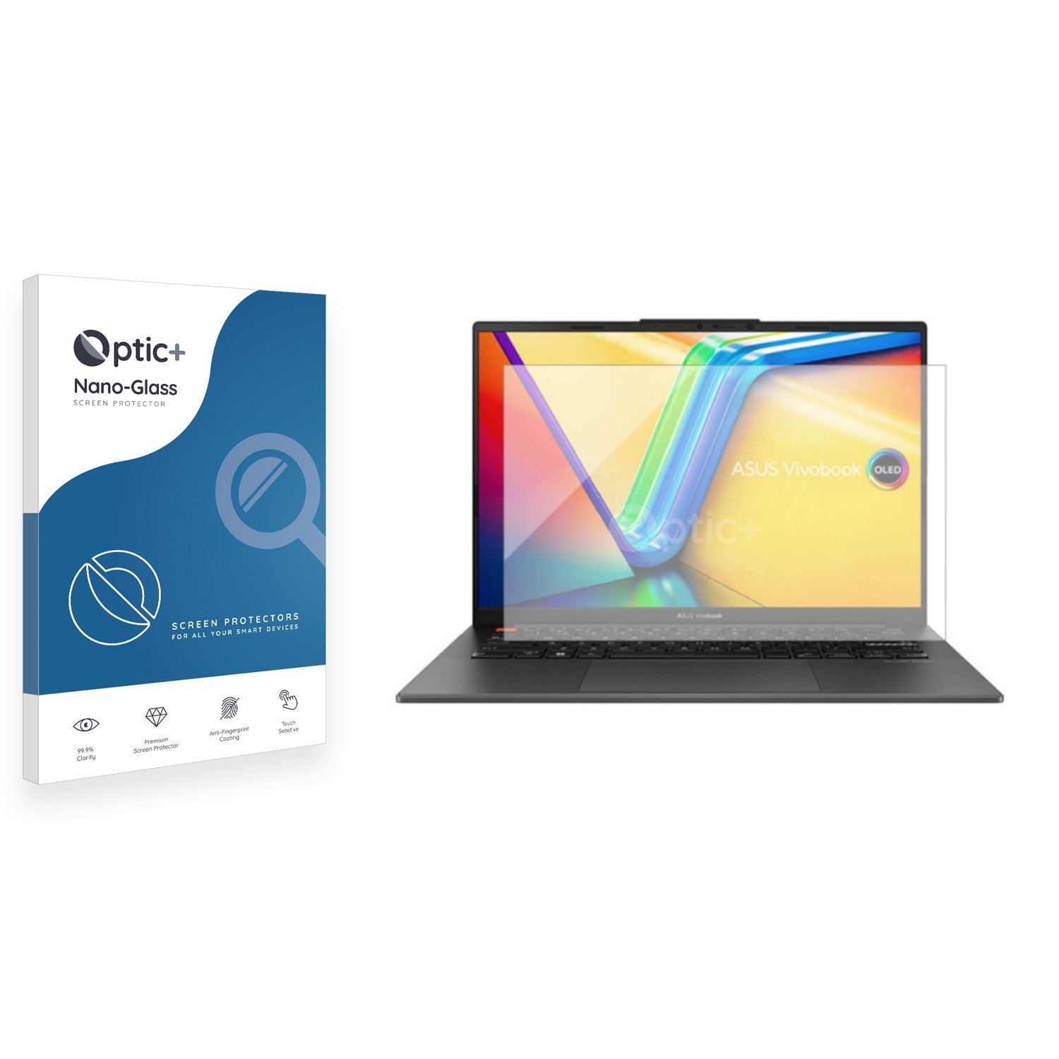 Puccy Lot de 2 films protecteurs d'écran compatibles avec ASUS Vivobook S 14 Flip OLED TP3402 TP3402ZA 14 (protection d'écran en verre trempé
