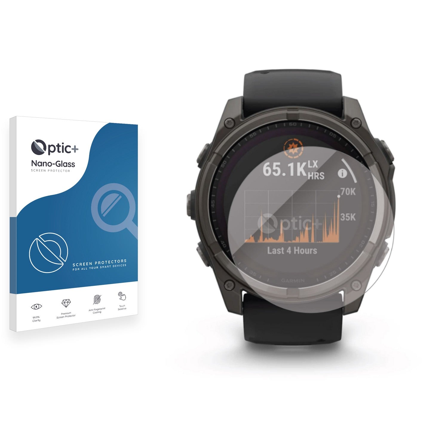 EasEasy 4 Pack Compatible For Garmin Tactix 8 51mm Screen