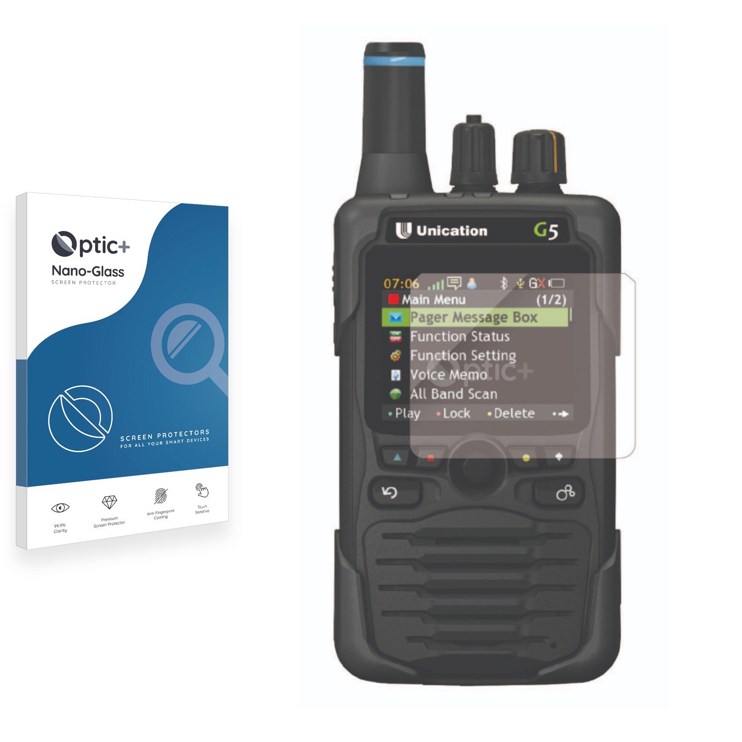 Screen Protectors for Unication G5 Dual Band Pager ScreenShield