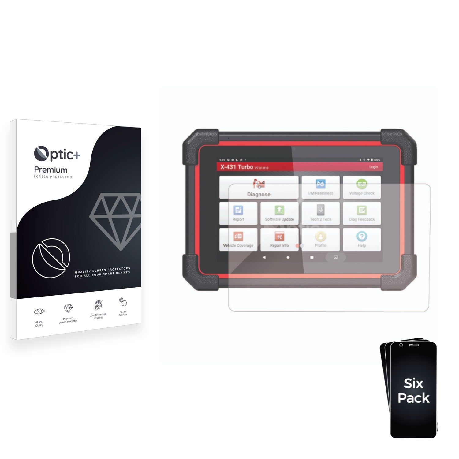 Screen Protectors for Launch X431 Turbo III ScreenShield