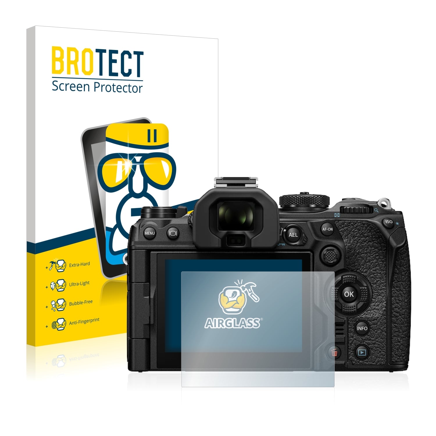 VULCAN Tough Glass Screen Protector – Olympus OM-1 / OM Systems OM-1 – Anti-Scratch, Glossy
