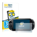3x BROTECT AirGlass Glass Screen Protector for Sony Playstation Vita