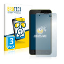 3x BROTECT AirGlass Glass Screen Protector for Wiko Sunny 2 Plus