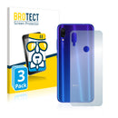 3x BROTECT AirGlass Glass Screen Protector for Xiaomi Redmi Note 7 Pro (Back)