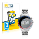 3x BROTECT AirGlass Glass Screen Protector for Fossil Garrett HR (5. Gen)