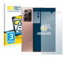 3x BROTECT AirGlass Glass Screen Protector for Samsung Galaxy Note 20 Ultra 5G (Front + cam)