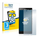 3x BROTECT AirGlass Matte Glass Screen Protector for Sony Xperia Z C6602 C6603