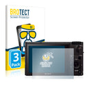 3x BROTECT AirGlass Matte Glass Screen Protector for Sony Cyber-Shot DSC-RX100 III