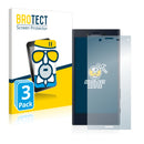 3x BROTECT AirGlass Matte Glass Screen Protector for Sony Xperia X Compact