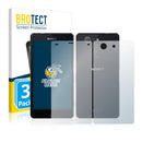 3x BROTECT AirGlass Matte Glass Screen Protector for Sony Xperia Z3 Compact D5803 (Front + Back)