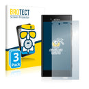 3x BROTECT AirGlass Matte Glass Screen Protector for Sony Xperia XZ1