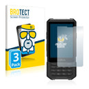 3x BROTECT AirGlass Matte Glass Screen Protector for Cyrus CM 17 Hybrid