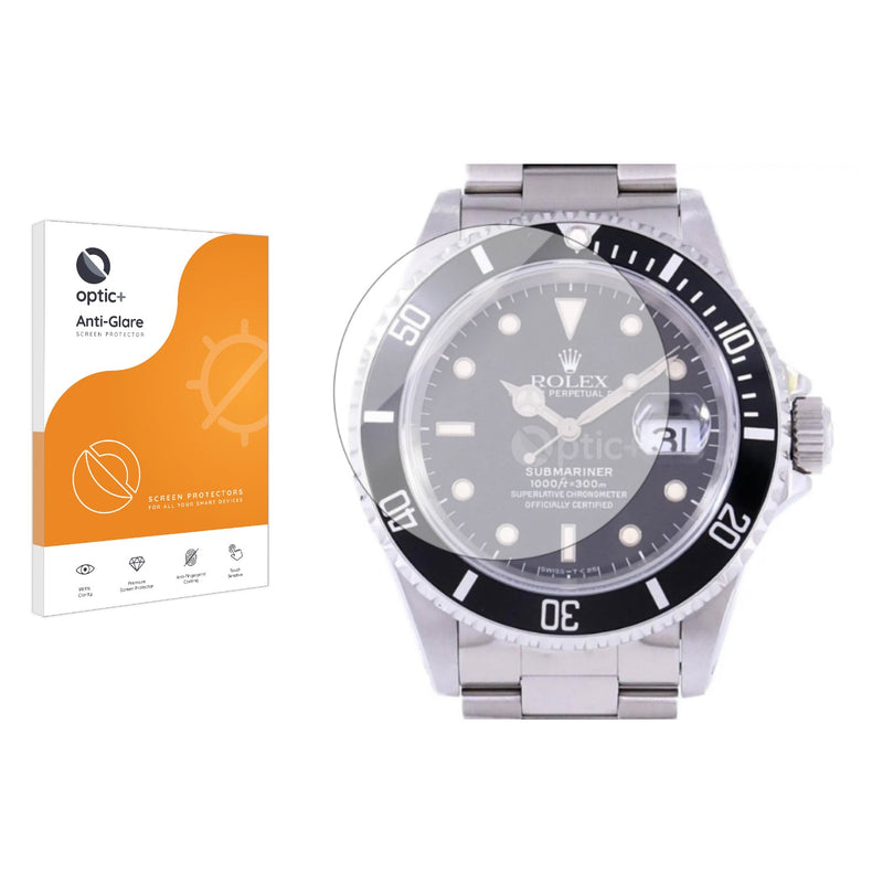 Optic+ Anti-Glare Screen Protector for Rolex Submariner 16610 (Date)