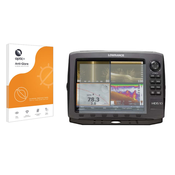 Optic+ Anti-Glare Screen Protector for Lowrance HDS-10 Gen2