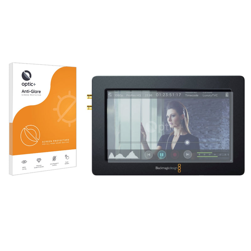 Optic+ Anti-Glare Screen Protector for Blackmagic Design Blackmagic Video Assist 4K (7.0)