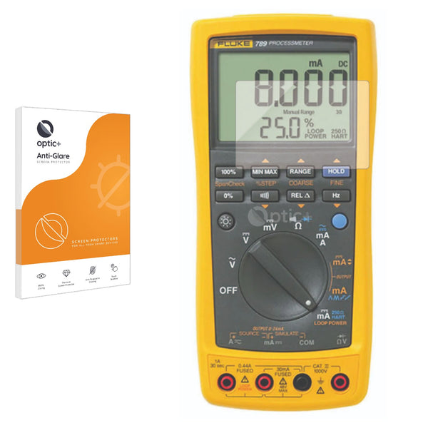 Optic+ Anti-Glare Screen Protector for Fluke 789 Process Meter