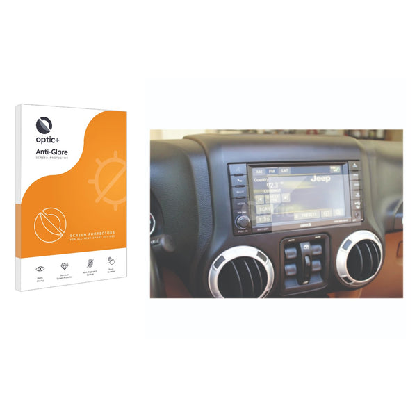 Optic+ Anti-Glare Screen Protector for Uconnect 6.5 (Jeep Wrangler 2012)