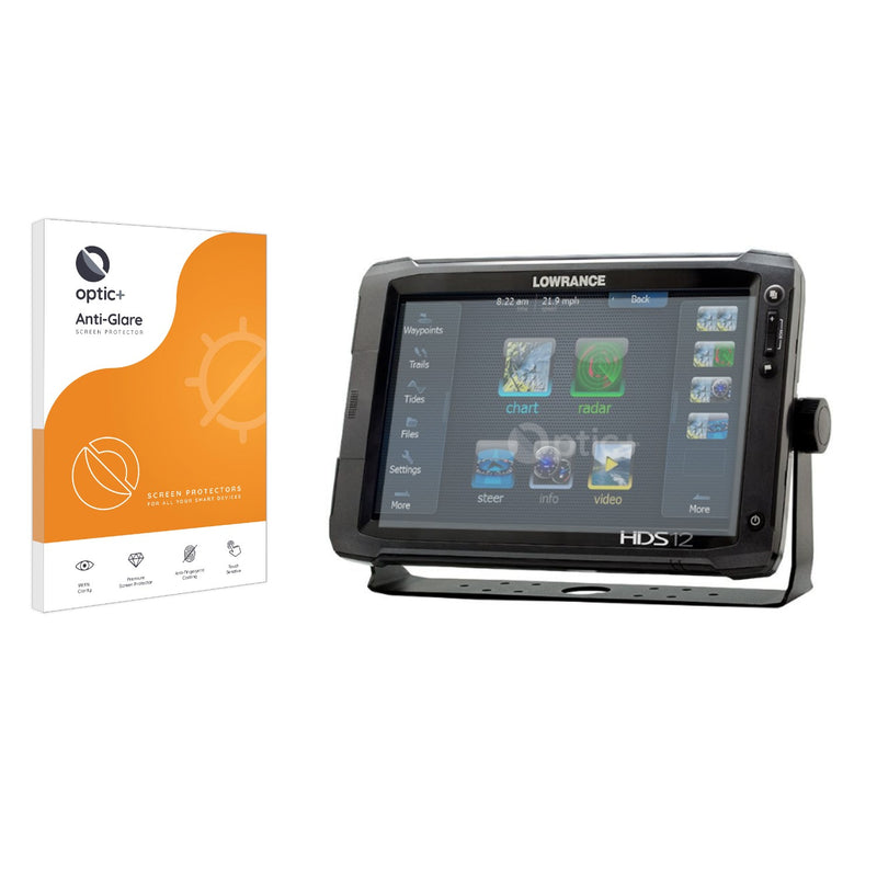 Optic+ Anti-Glare Screen Protector for Lowrance HDS-12 Gen2