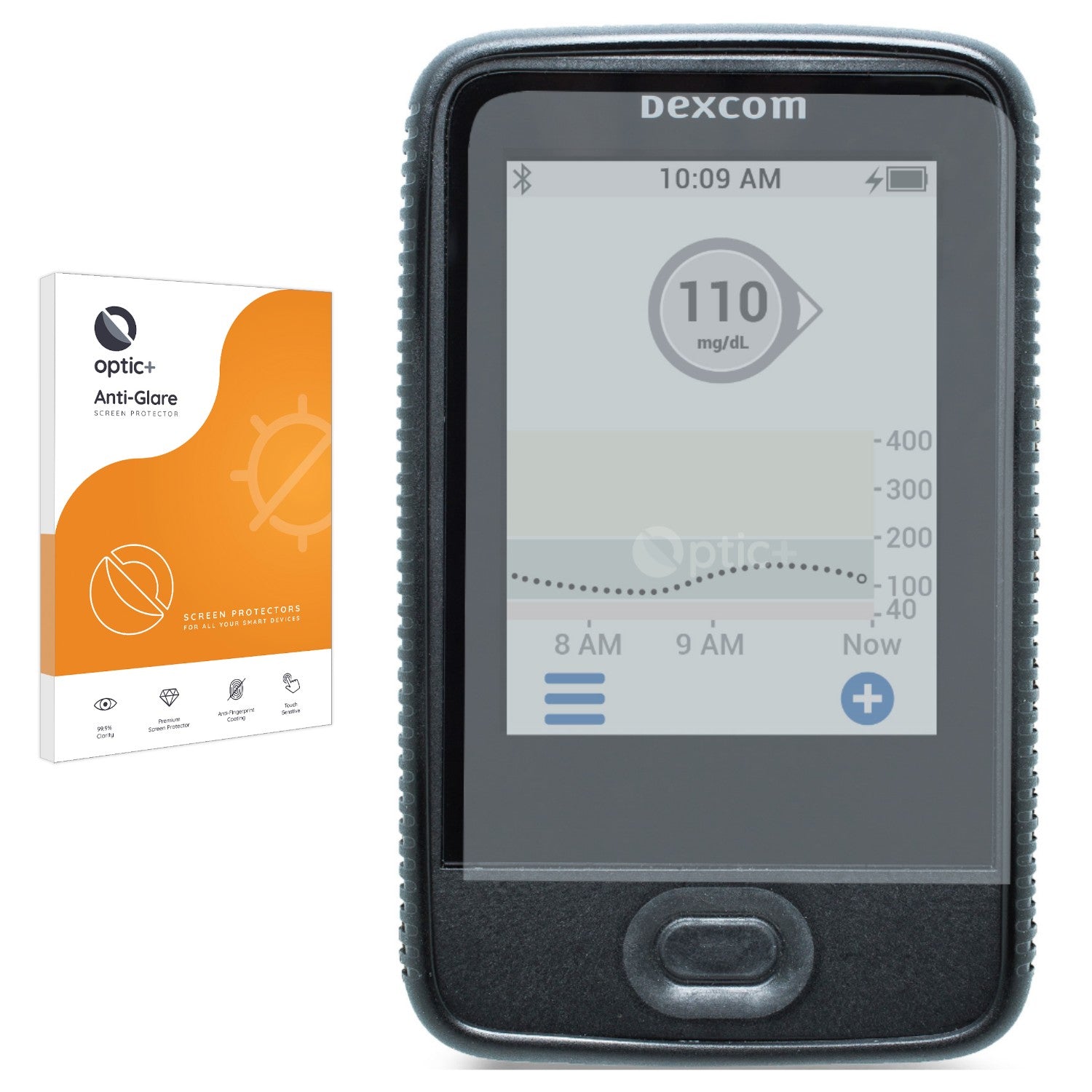 Optic+ Anti-Glare Screen Protector for Dexcom G6 Receiver CGM ...