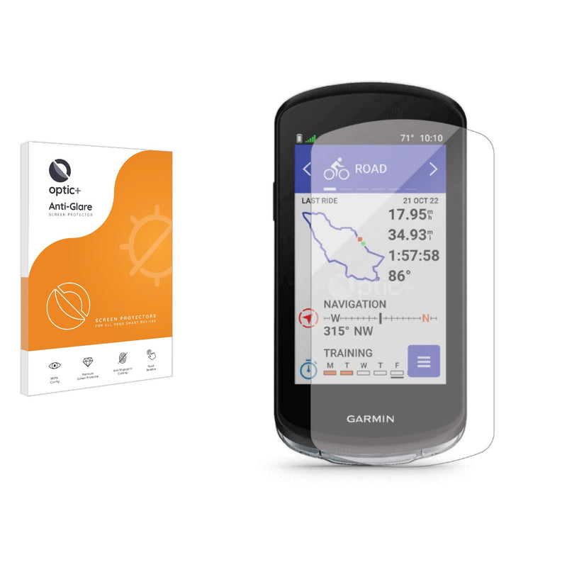 Optic+ Anti-Glare Screen Protector for Garmin Edge 1040