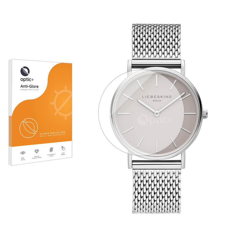 Optic+ Anti-Glare Screen Protector for Liebeskind Berlin Women's Analogue Quartz Watch (34mm)