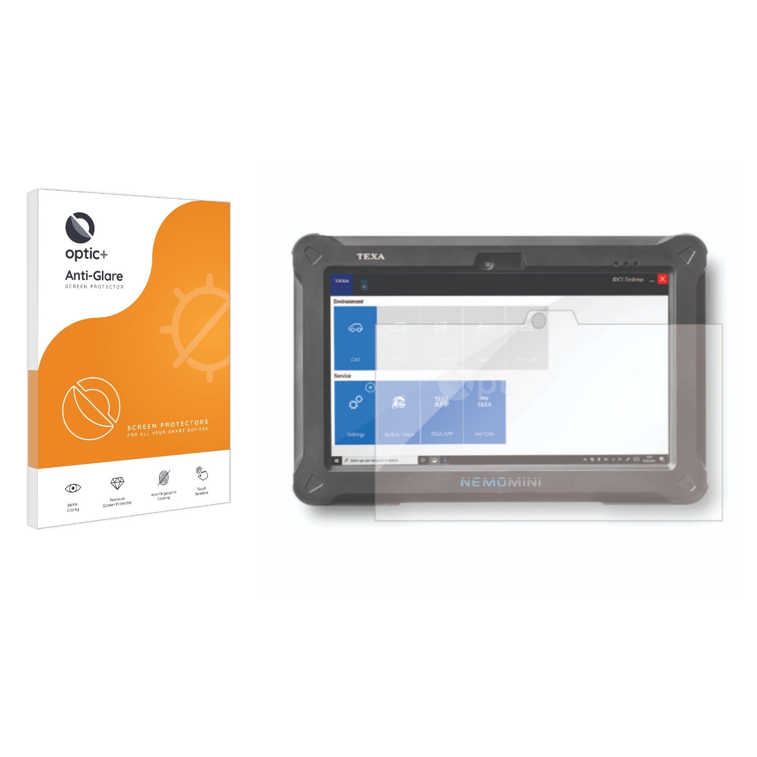 Optic+ Anti-Glare Screen Protector for Texa Axone Nemo Mini - ScreenShield