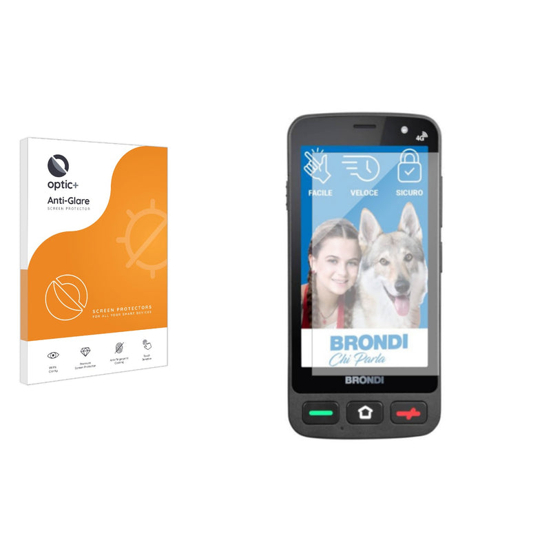 Optic+ Anti-Glare Screen Protector for Brondi Amico Pocket