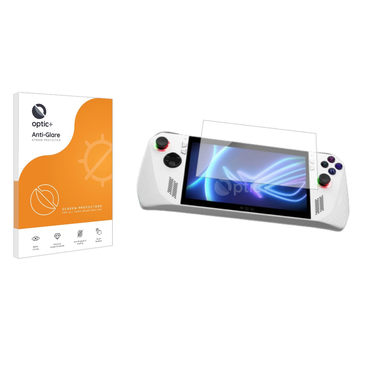 Optic+ Anti-Glare Screen Protector for Asus ROG Ally (2023) RC71L ...