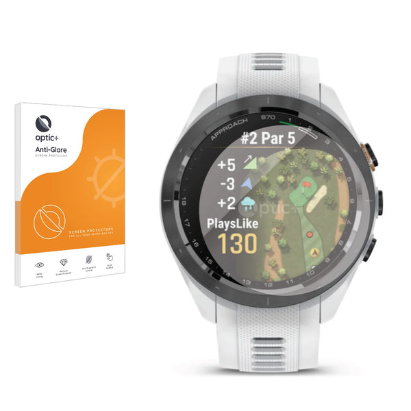 Optic+ Anti-Glare Screen Protector for Garmin Approach S70 (42mm)