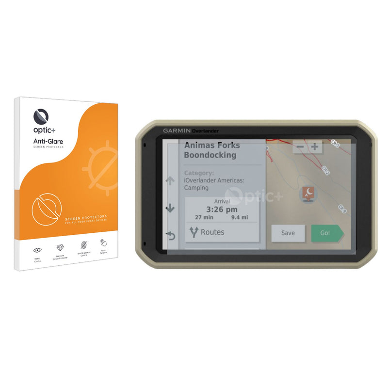 Optic+ Anti-Glare Screen Protector for Garmin Overlander