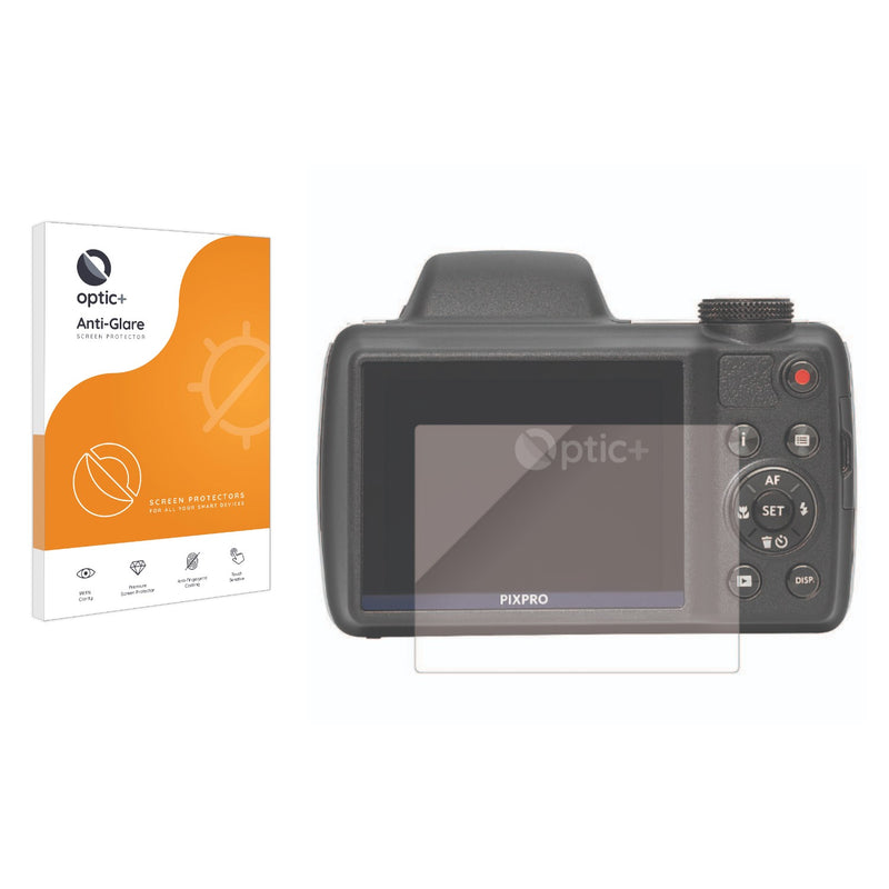 Optic+ Anti-Glare Screen Protector for Kodak Pixpro AZ528