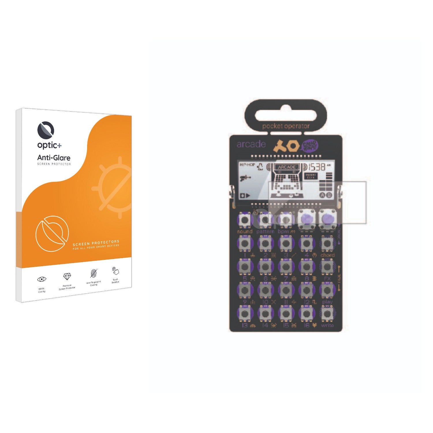 Optic+ Anti-Glare Screen Protector for Teenage Engineering PO-20 Arcade ...