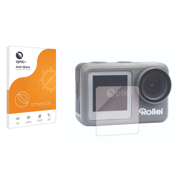 Optic+ Anti-Glare Screen Protector for Rollei Actioncam 9s Plus