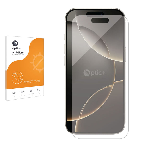 Optic+ Anti-Glare Screen Protector for Apple iPhone 16 Pro