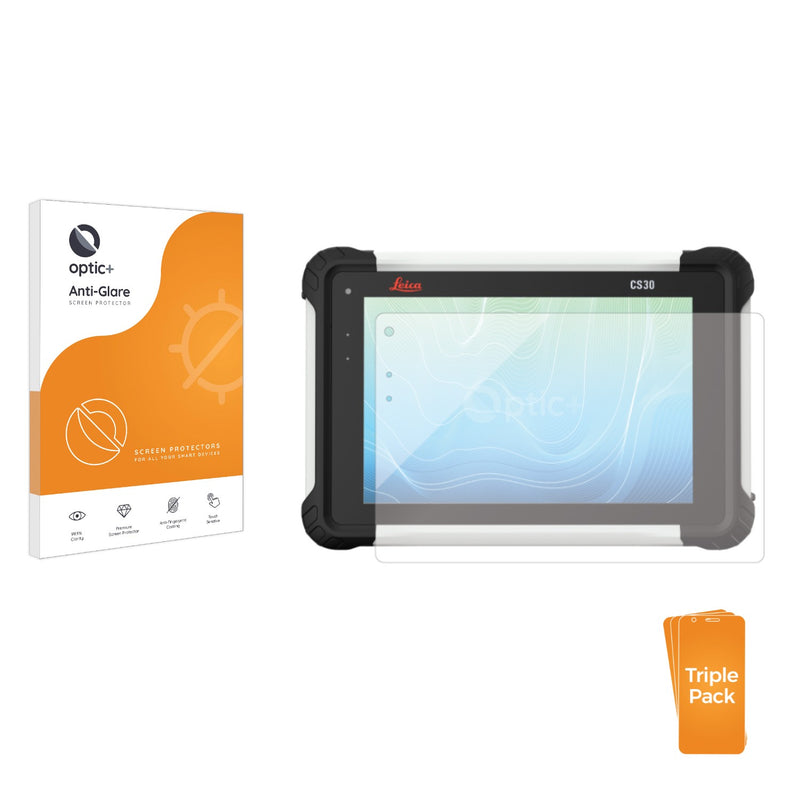 3pk Optic+ Anti-Glare Screen Protectors for Leica CS30 Tablet