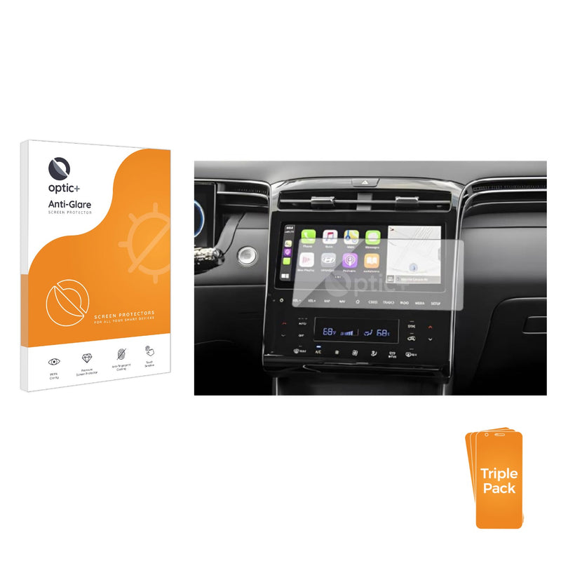 3-pack of Anti-Glare Screen Protectors for Hyundai Tucson NX4 2021 Infotainment System 10