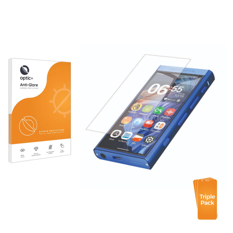 3pk Optic+ Anti-Glare Screen Protectors for Hiby M300