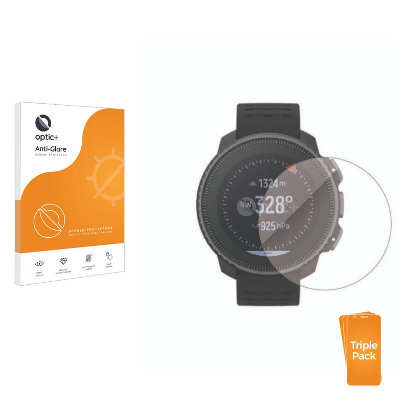 3pk Optic+ Anti-Glare Screen Protectors for Suunto Vertical Solar