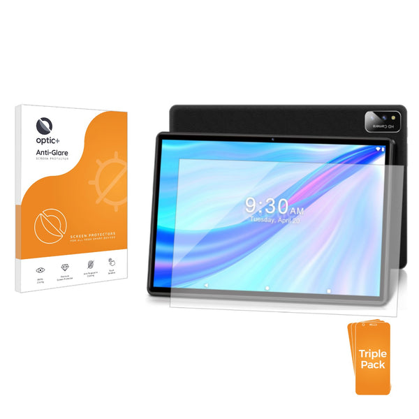 3pk Optic+ Anti-Glare Screen Protectors for Sebbe S22 Tablet 10.1