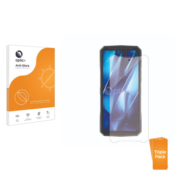 3pk Optic+ Anti-Glare Screen Protectors for Doogee DK10