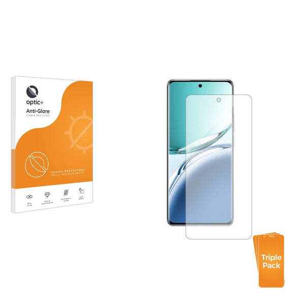 3-pack of Anti-Glare Screen Protectors for Oppo A3 (2024)