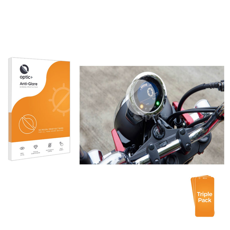 3pk Optic+ Anti-Glare Screen Protectors for Honda DAX ST125 2023