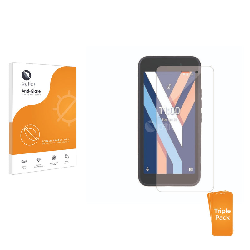 3pk Optic+ Anti-Glare Screen Protectors for Wiko Y52