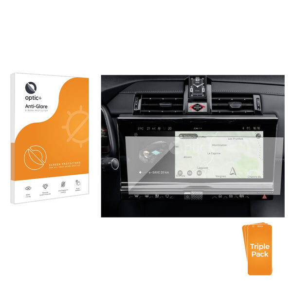 3pk Optic+ Anti-Glare Screen Protectors for DS 7 Crossback 2023 Infotainment System