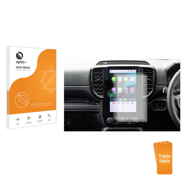 3-pack of Anti-Glare Screen Protectors for Ford Ranger Tremor 2024