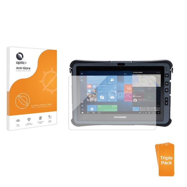 3pk Optic+ Anti-Glare Screen Protectors for Durabook U11I Tablet