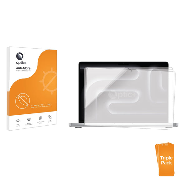 3-pack of Anti-Glare Screen Protectors for Apple MacBook Pro 14" M5 2025