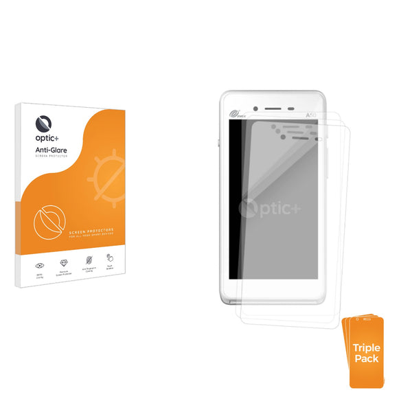 3-pack of Anti-Glare Screen Protectors for Pax A50 wallee