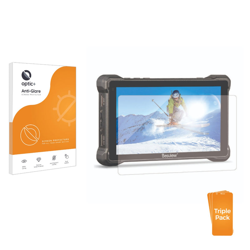 3pk Optic+ Anti-Glare Screen Protectors for Desview R7SIII 7" Monitor